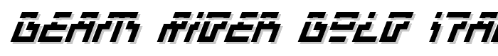 Beam Rider Bold Italic Laser font